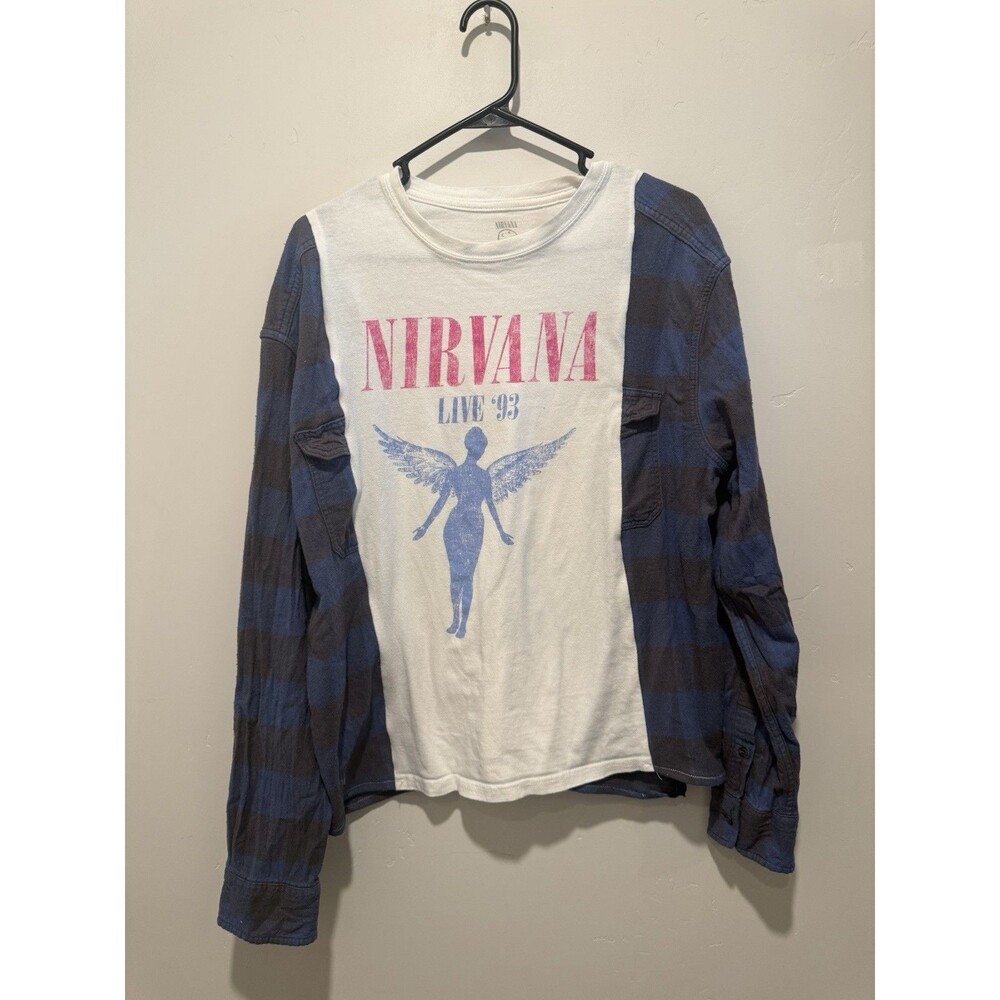 Reworked Upcycle Grunge Oversize Nirvana Top S/M